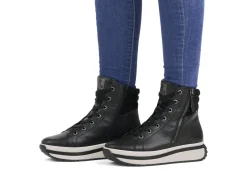 Rieker, trendige Damen-Boots, Winterschuhe, mit herausnehmbarem Fußbett