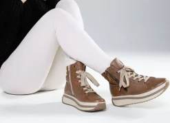 Rieker, trendige Damen-Boots, Winterschuhe, mit herausnehmbarem Fußbett