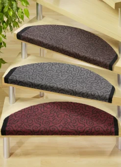 Robuste Stufenmatten mit bedrucktem Rand