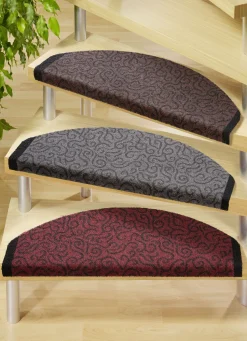 Robuste Stufenmatten mit bedrucktem Rand