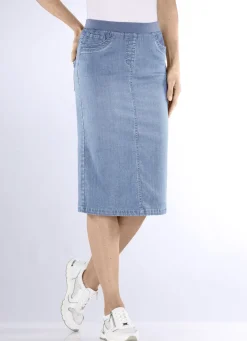 Rock in gerader Schnittführung