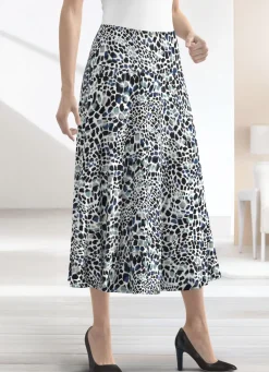 Rock mit farbbrillantem Druck