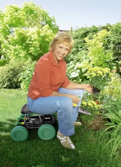 Rollsitz mit stabilem Stahlrohrgestell