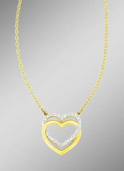 Romantische Halskette mit 25 Diamanten