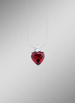 Romantischer Herz-Anhänger mit Zirkonia