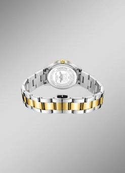 Rotary Quartz-Damenuhr mit Edelstahlbandgehäuse