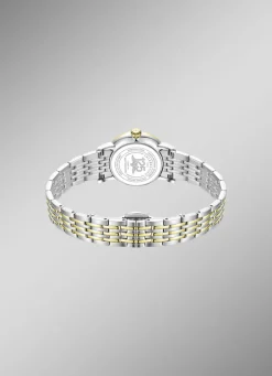 Rotary Quartz-Damenuhr mit Edelstahlgehäuse