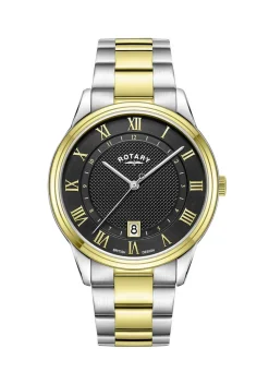 Rotary Quartz-Herrenuhr in Bicolor