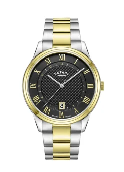 Rotary Quartz-Herrenuhr in Bicolor