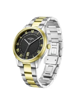 Rotary Quartz-Herrenuhr in Bicolor