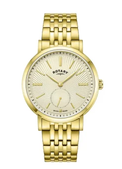 Rotary Quartz-Herrenuhr mit Edelstahlbandgehäuse