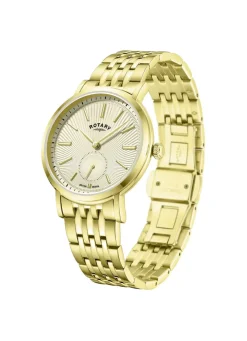 Rotary Quartz-Herrenuhr mit Edelstahlbandgehäuse