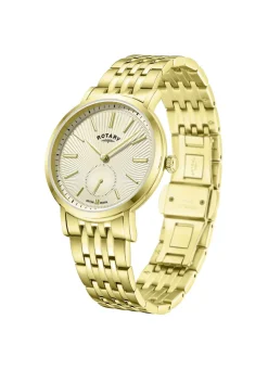 Rotary Quartz-Herrenuhr mit Edelstahlbandgehäuse