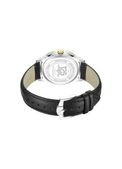 Rotary Quartz-Herrenuhr mit Lederband