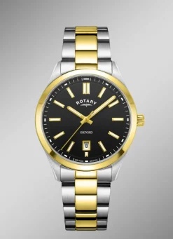 Rotary Quartz-Herrenuhr mit Edelstahlbandgehäuse