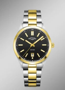 Rotary Quartz-Herrenuhr mit Edelstahlbandgehäuse