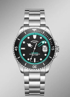 Rotary-Henley-Seamatic-Automatik-Taucheruhr mit Edelstahlgehäuse