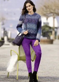 Samtweiche Hose in Knöchellänge