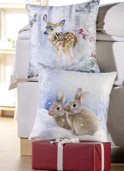 Samtweiche Kissenbezüge mit Reißverschluss