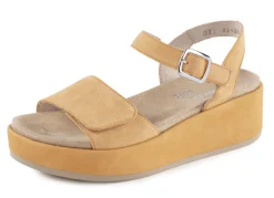 Sandale aus Samtveloursleder