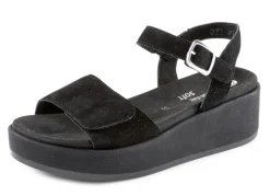 Sandale aus Samtveloursleder