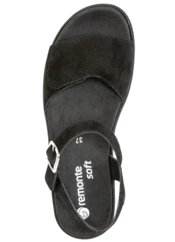 Sandale aus Samtveloursleder