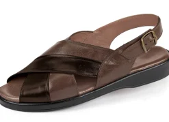Sandale mit anatomisch geformten Lederfußbett