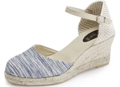 Sandalette aus Textilmaterial