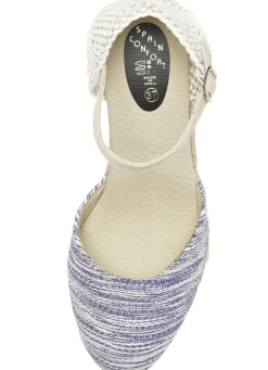 Sandalette aus Textilmaterial