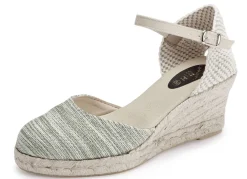 Sandalette aus Textilmaterial