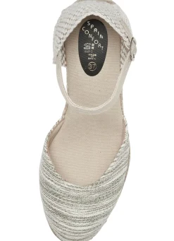 Sandalette aus Textilmaterial