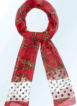 Schal mit aktuellen Ketten- und Gürtelmotiven
