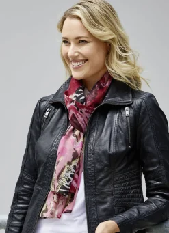 Schal mit Fantasie- und Zebradessin