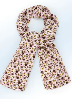 Schal mit Fantasieblüten-Dessin