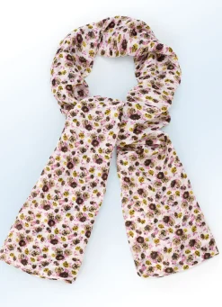 Schal mit Fantasieblüten-Dessin