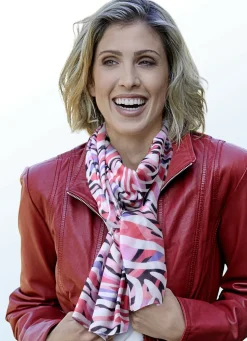 Schal mit Fantasiedessin