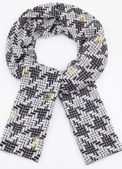 Schal mit grafischem Dessin