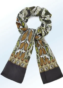 Schal mit Reptildessin