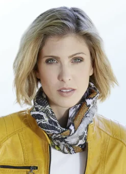 Schal mit Reptildessin