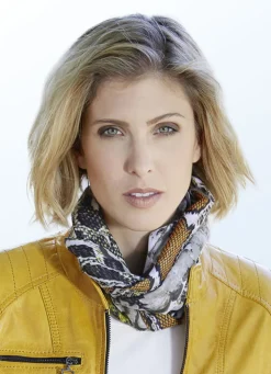 Schal mit Reptildessin