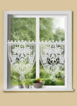 Scheibenhänger Margerite aus echter Plauener Spitze