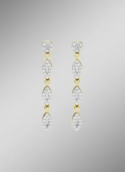 Schicke Ohrstecker mit 80 Brillanten