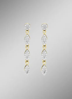 Schicke Ohrstecker mit 80 Brillanten