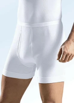 Schiesser Unterhose aus Doppelripp mit Eingriff, weiß