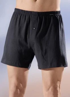 Schiesser Zweierpack Boxershorts, knöpfbarer Eingriff