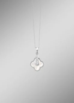 Schimmernder Muschel-Anhänger mit Zirkonia-