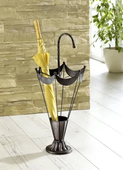 Schirmständer aus geschwungenem Eisen
