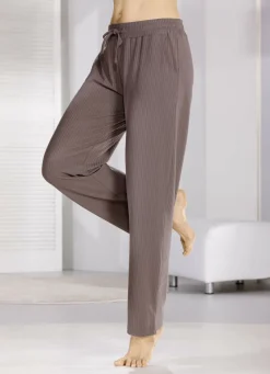 Schlaf- und Freizeithose mit Kordelzug im Dehnbund