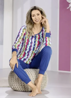 Schlafanzug mit Bündchen, nachhaltiger Baumwollanbau