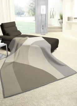 Schlafdecke mit Veloursbandeinfassung